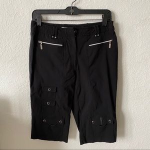 Jamie Sadock Black Golf Capri Pant
